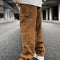Pantalones Cargo Jeans Sueltos de Cadena Estilo Urbano
