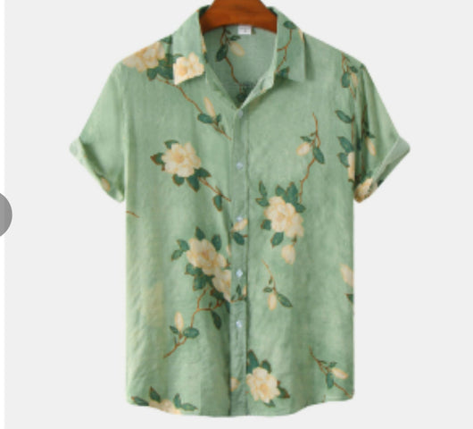 Camisa Hawaiana de Manga Corta con Solapa - Image 25