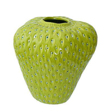 Florero de Cerámica Artesanal con Diseño de Fresa - Image 6