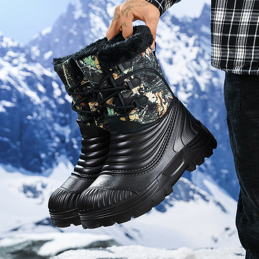 Botas de Nieve para Hombre Talla Grande con Forro Polar - Calidez Extrema