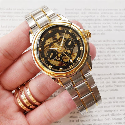 Reloj Mecánico Leisure Man - Correa de Cuero Auténtico - Image 2