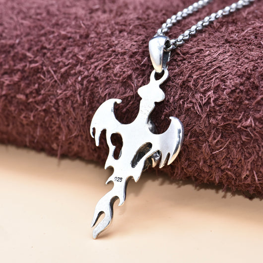 Dije Calavera con Alas de Demonio en Plata Esterlina 925 Personalizado - Image 3