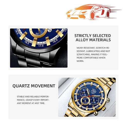 Reloj de Cuarzo Luminoso para Hombre - Elegancia Empresarial - Image 18