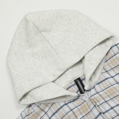 Camisa a Cuadros con Capucha Versátil para Hombre - Image 4