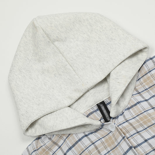 Camisa a Cuadros con Capucha Versátil para Hombre - Image 4