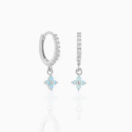 Aretes Flores Delicadas con Micro-incrustaciones y Clip Ajustable - Image 14