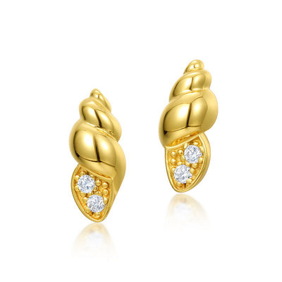 Aretes de Concha Marina con Estilo Festivo - Diseño Elegante en Plata - Image 4