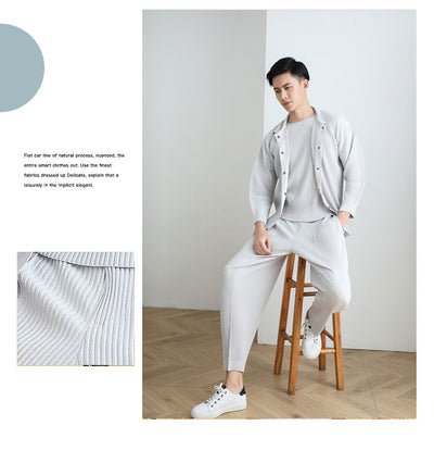 Pantalones Holgados Casuales Summer Folds para Hombre - Image 6