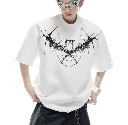 Blusa Suelta con Hombros Acolchados y Cuello Redondo - Image 5