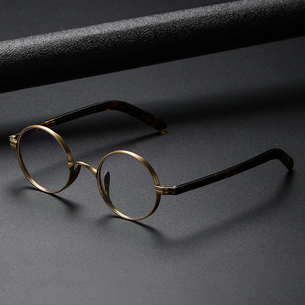 Armazón de Gafas Retro Titanio Puro Alta Densidad