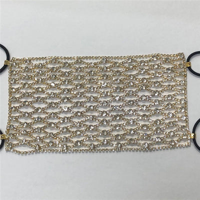 Máscara de Diamantes Brillantes con Diseño de Malla - Image 10