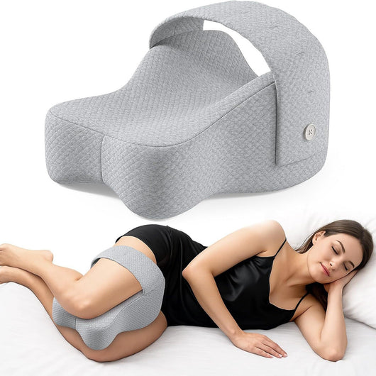 Almohada de Espuma Viscoelástica para Separar Piernas con Malla Transpirable