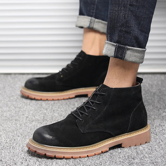 Zapatos de Trabajo Estilo Británico Transpirables Corte Medio - Image 8