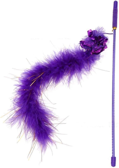 Juguete Interactivo para Gatos con Plumas y Pelota Crujiente - Image 13