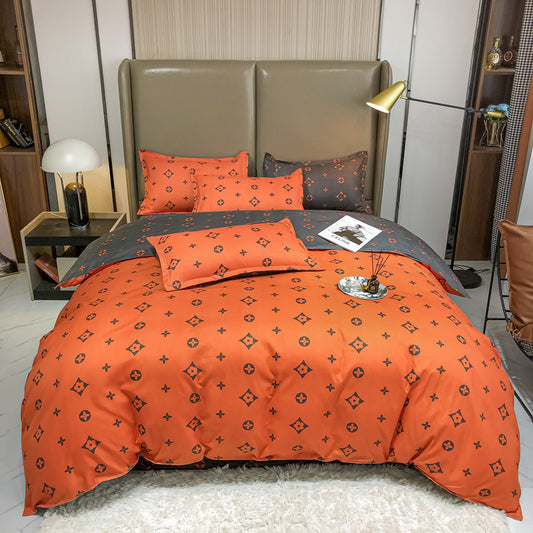 Juego de Sábanas y Edredón de Cachemira Cepillada 4 Piezas - Image 2
