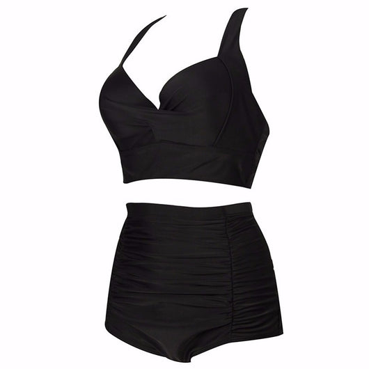Bikini Estampado Push Up Cintura Alta Talla Grande Multicolor para Mujer - Image 17