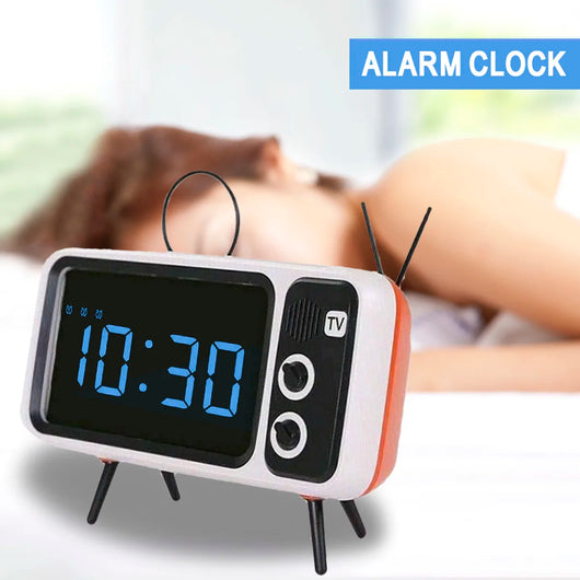 Parlante Bluetooth Retro con Soporte para Teléfono - Image 9