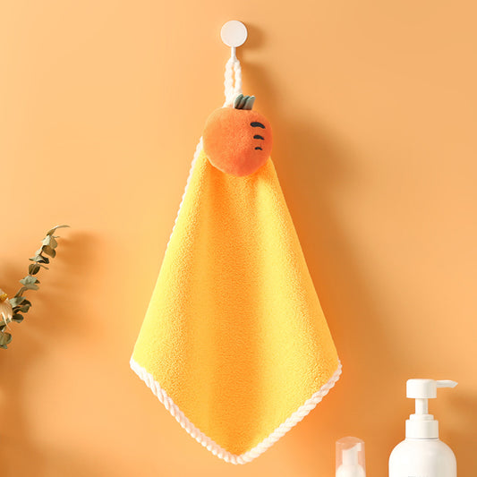 Toalla de Mano de Felpa Coral Gruesa con Diseño Lollipop