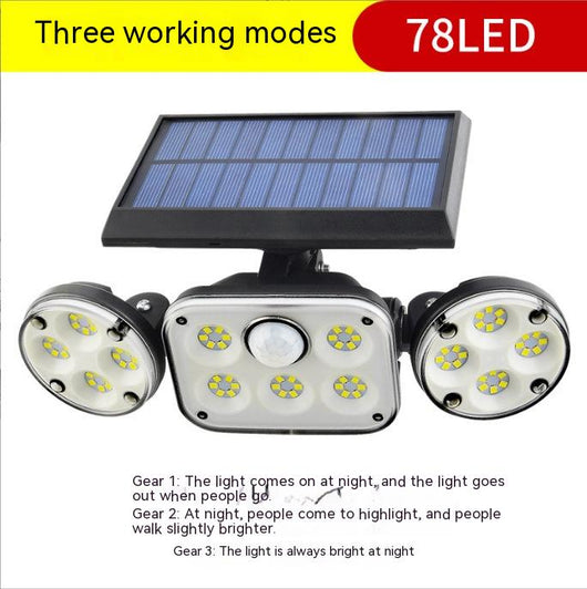 Lámpara Solar de Pared Exterior con Sensor de Movimiento - Image 7