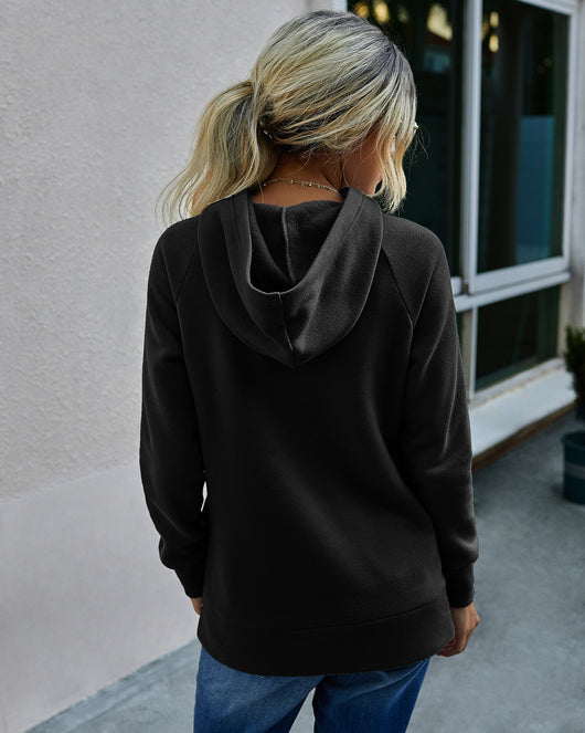 Sudadera con Capucha Casual de Color Liso para Mujer - Image 25