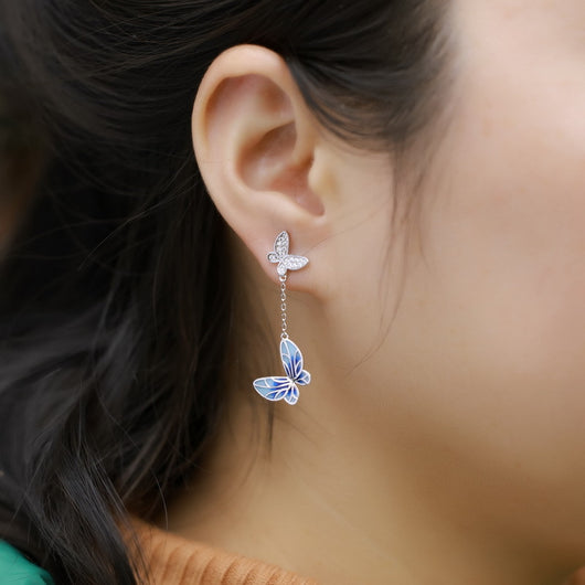 Aretes de Mariposa Esmaltados - Diseño Moderno para Mujeres - Image 7
