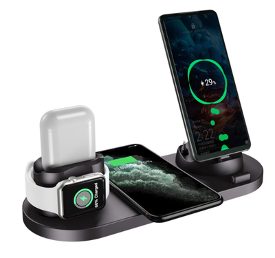 Estación de Carga Inalámbrica 6 en 1 para iPhone, Apple Watch y Dispositivos - Image 8