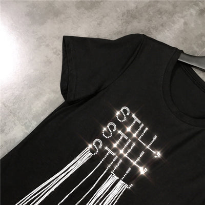 Playera Midi con Strass y Cadena Fringe para Mujer - Image 13