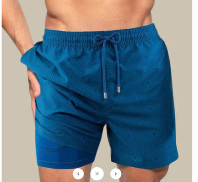 Bermudas de Playa para Hombre con Estampado 3D Digital Doble Capa - Image 10