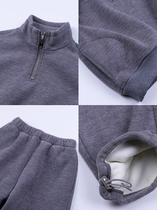 Conjunto Deportivo Infantil con Sudadera Polar y Pantalón Recto - Image 8