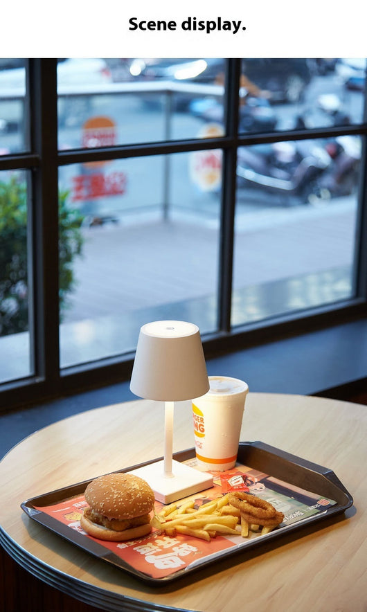 Lámpara de Mesa LED Táctil Nórdica Moderna - Aluminio Metal Diseño Hotel - Image 15