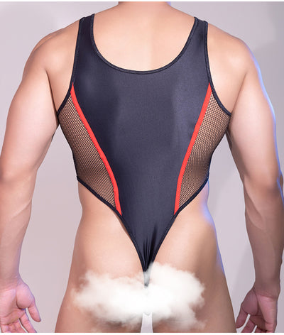 Body de Malla Transparente para Hombre con Acabado Brillante y Elástico - Image 18