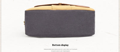 Bolsa Retro de Lona con Bloques de Color y Correa Cruzada - Image 14