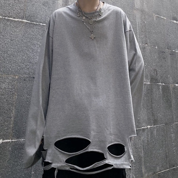 Camiseta Larga Ajustada con Detalles Calados - Manga Larga - Image 6