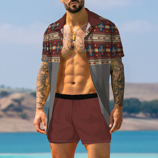 Traje Estampado Retro Moderno para Hombre - Image 25