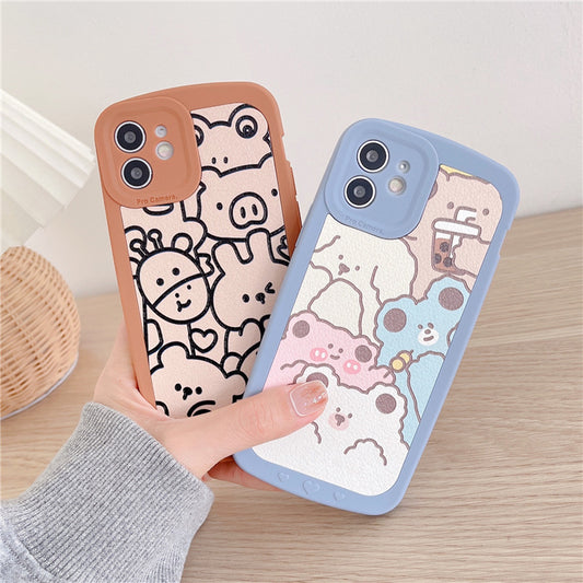 Funda para Teléfono con Diseño de Animales Doodle a Pantalla Completa