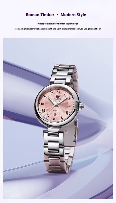 Reloj Mujer Calendario Luminoso Resistente al Agua con Cuarzo - Image 12