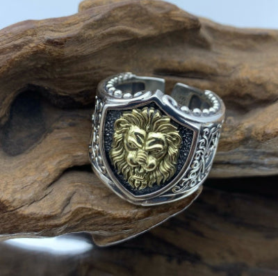 Anillo Abierto León Dominante en Plata 925 - Image 6
