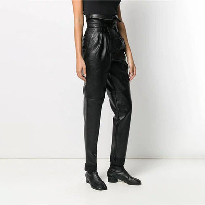 Pantalones de Cuero Ajustados - Image 9