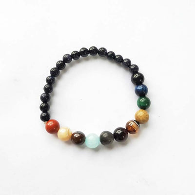 Pulsera del Sistema Solar con Piedras Naturales - Chakras y Energía Cósmica - Image 3