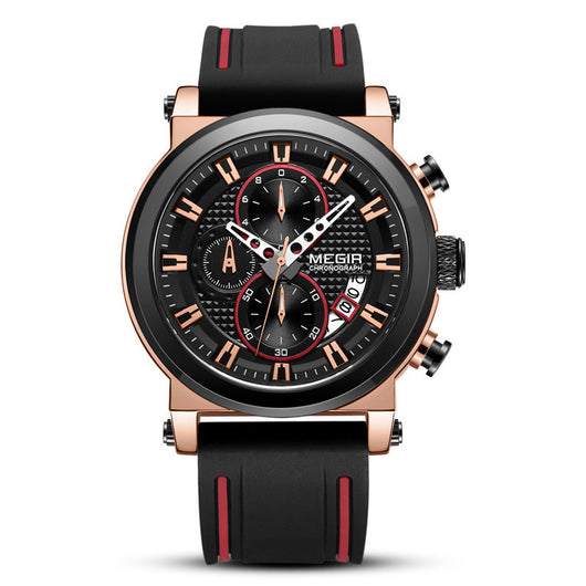 Reloj Deportivo Multifuncional de Cuarzo para Hombre con Triple Visor - Image 6