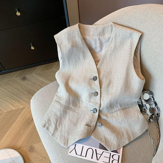 Old Women's Stylish Elegant Sleeveless Vest