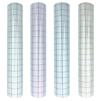 Película de Transferencia Adhesiva Autoadhesiva - Papel Craft Cuadriculado Multicolor Transparente - Image 13