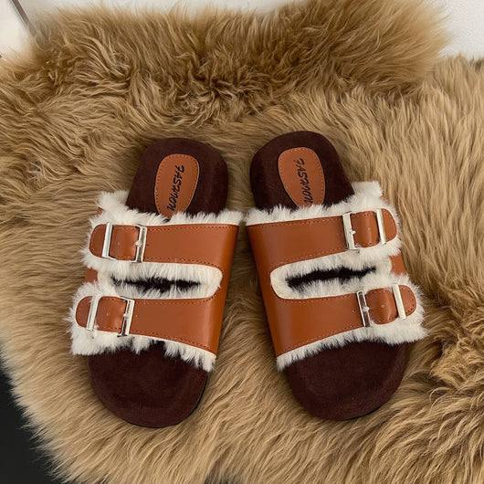 Pantuflas Plataforma para Mujer con Hebilla - Suela Suave y Cómoda - Image 5