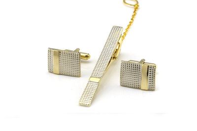 Set de 4 Piezas: Pasador de Corbata y Gemelos Elegantes - Image 11