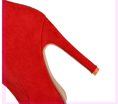 Botas Rojas Altas con Caña Elástica para Mujer - Image 14