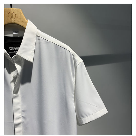 Camisa de Seda de Hielo sin Planchado para Hombre - Image 10