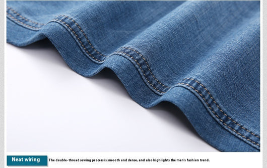 Shorts de Mezclilla Holgados con Máximo Estiramiento para Hombre - Image 16