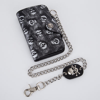 Cartera Punk Rock con Calavera y Cadena Antirrobo - Image 8