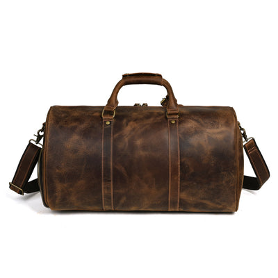 Bolsa Mensajero de Cuero para Viajes - Gran Capacidad Portátil - Image 3