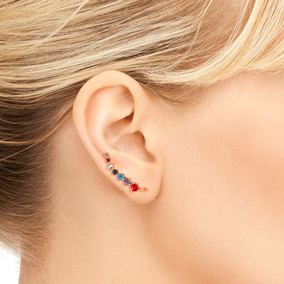 Aretes de Zirconia Colgante en Estilo Simple - Image 3